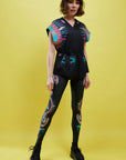 Legginsy Smoczyce Black - COLORAT