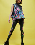 Legginsy Smoczyce Black - COLORAT