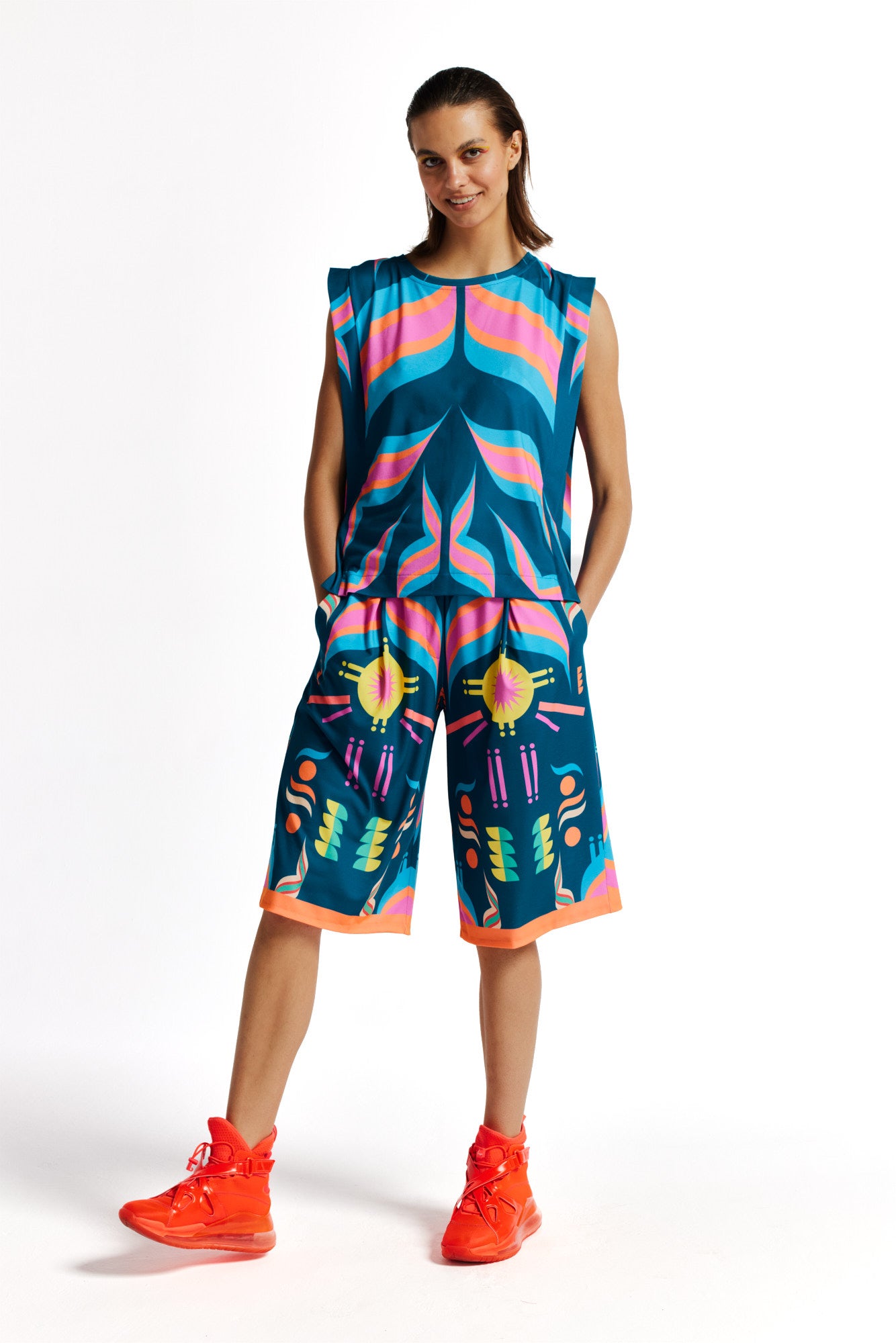 Pantalones cortos fluorescentes