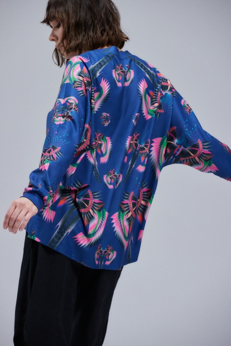 Sudadera de dragones azules