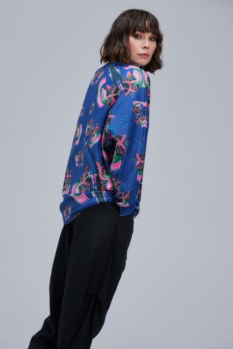 Sudadera de dragones azules