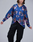 Sudadera de dragones azules