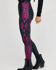 Legginsy Burgund Maori - COLORAT