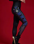 Legginsy Heart Black - COLORAT