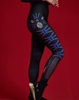 Leggings Herz Schwarz