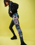 Legginsy Smoczyce Black - COLORAT