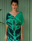 Sukienka Cats Green Neon - COLORAT