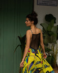 Vestido Cats Yellow con malla