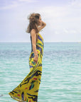 Vestido Cats Yellow con malla