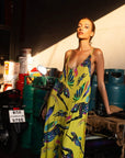 Vestido Cats Yellow con malla