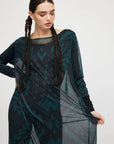 Sukienka siateczka Green Maori - COLORAT