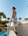 Sukienka Straps White Botanica - COLORAT