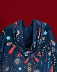 Suknia Heart Grey & Navy - COLORAT