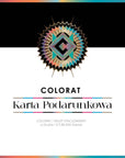 Kolorowa karta podarunkowa