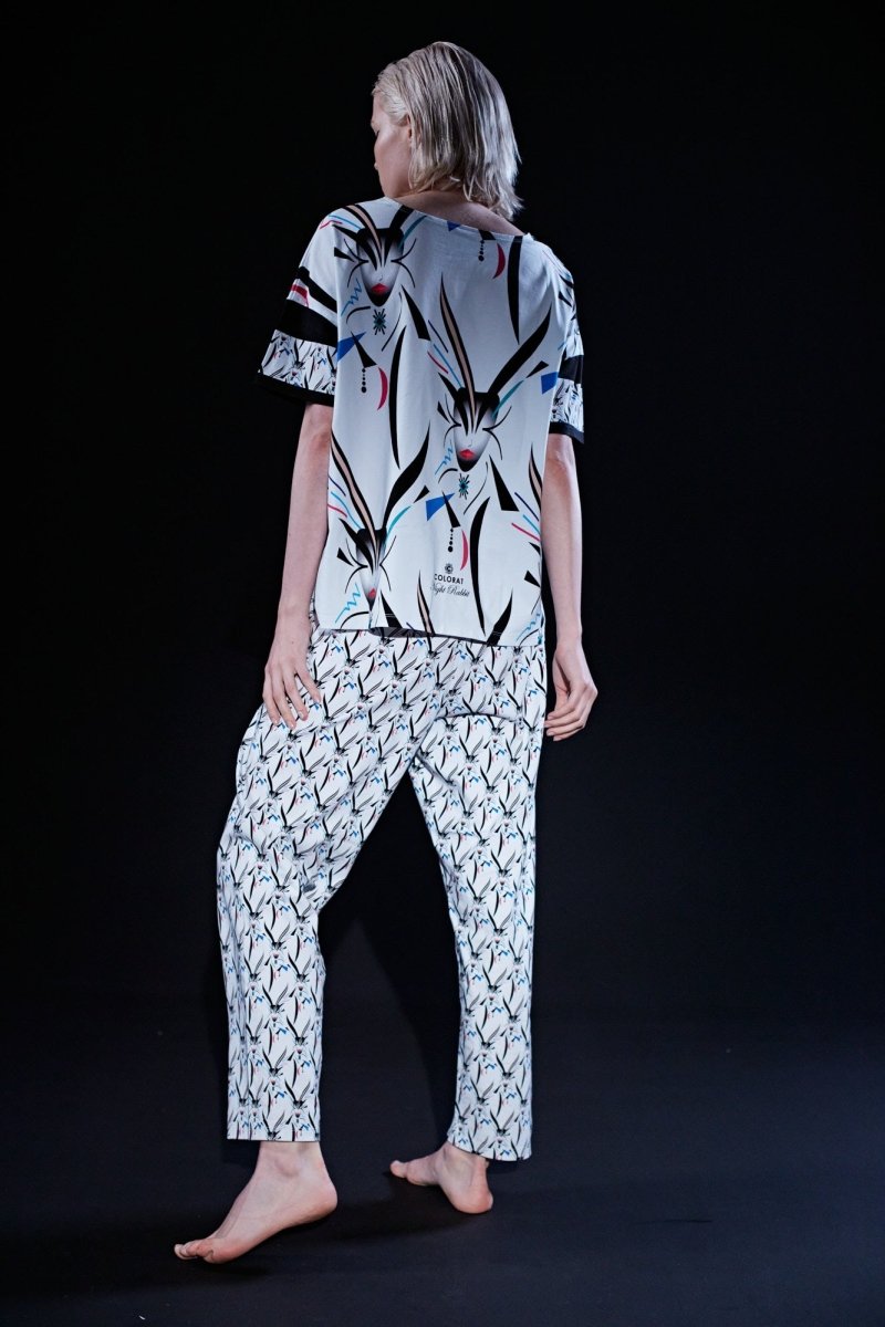 Pantalones Noche Conejo Blanco