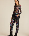 Longsleeve siateczka Meteor Multicolor COLORAT – autorski print Meteor