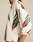 Bluza Meteor White II COLORAT – autorski print Meteor, zdjęcie 3