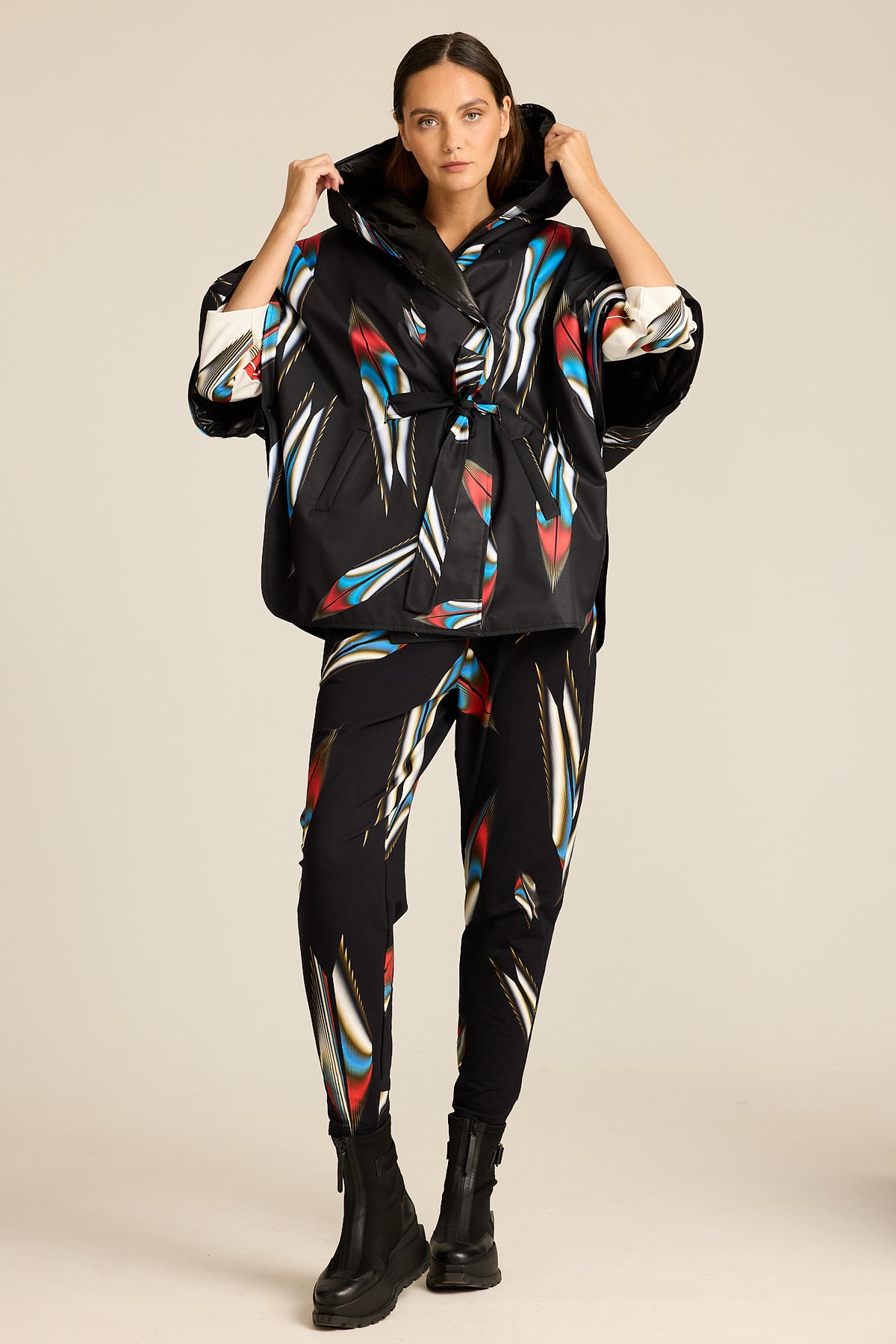 Poncho Meteor COLORAT – autorski print Meteor, zdjęcie 5