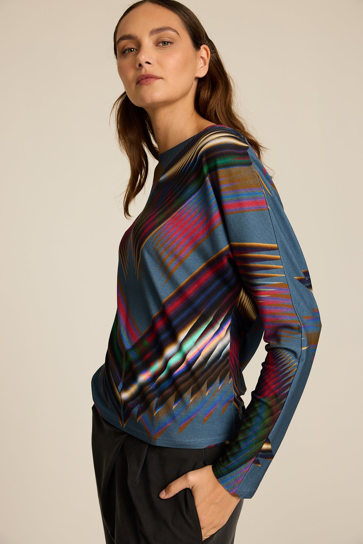 Longsleeve Meteor Blue COLORAT – autorski print Meteor, zdjęcie 5