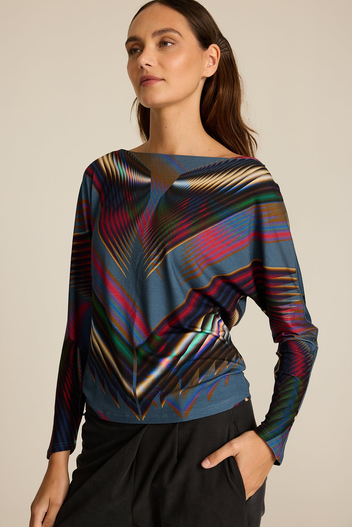 Longsleeve Meteor Blue COLORAT – autorski print Meteor