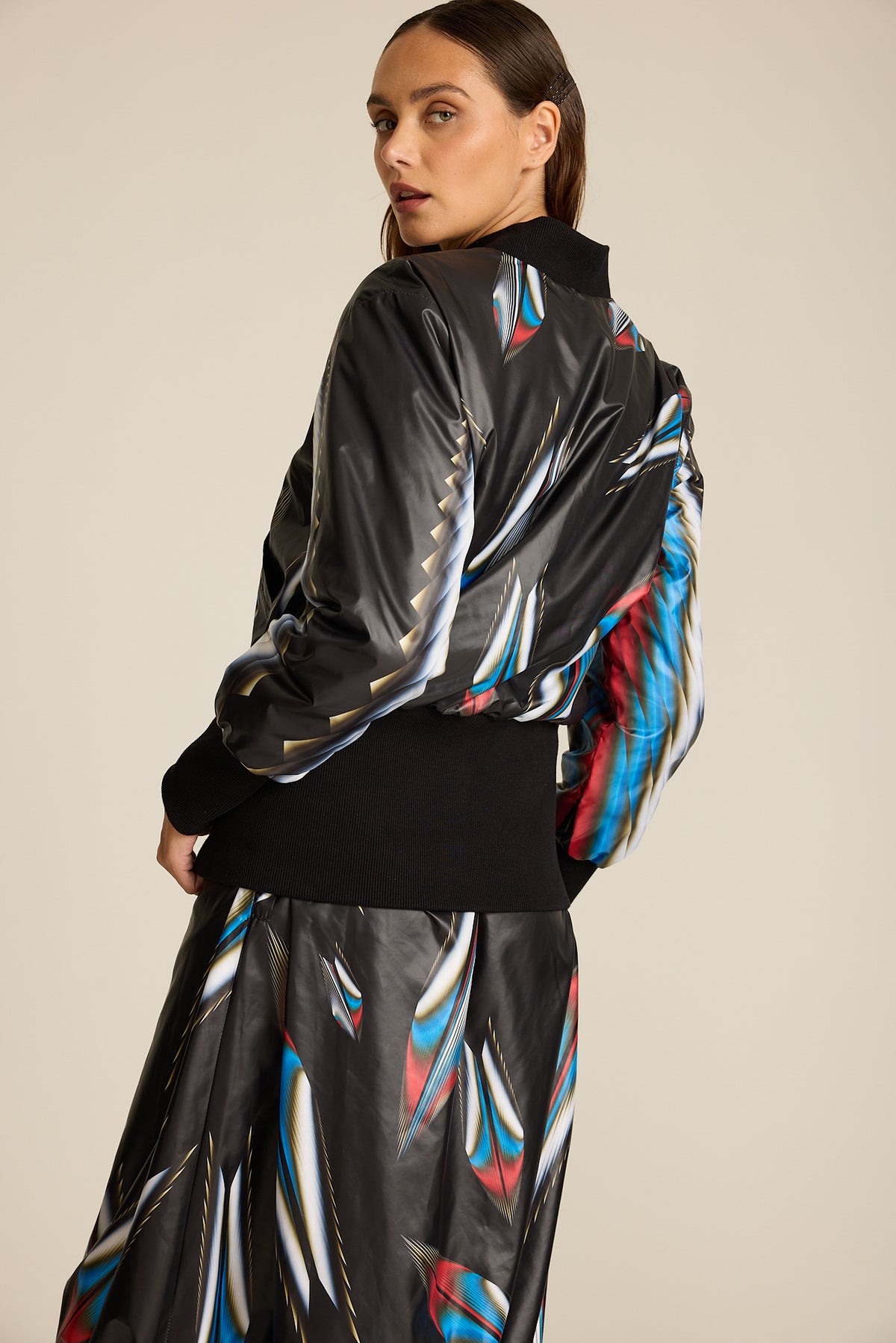Kurtka Meteor Black COLORAT – autorski print Meteor, zdjęcie 4
