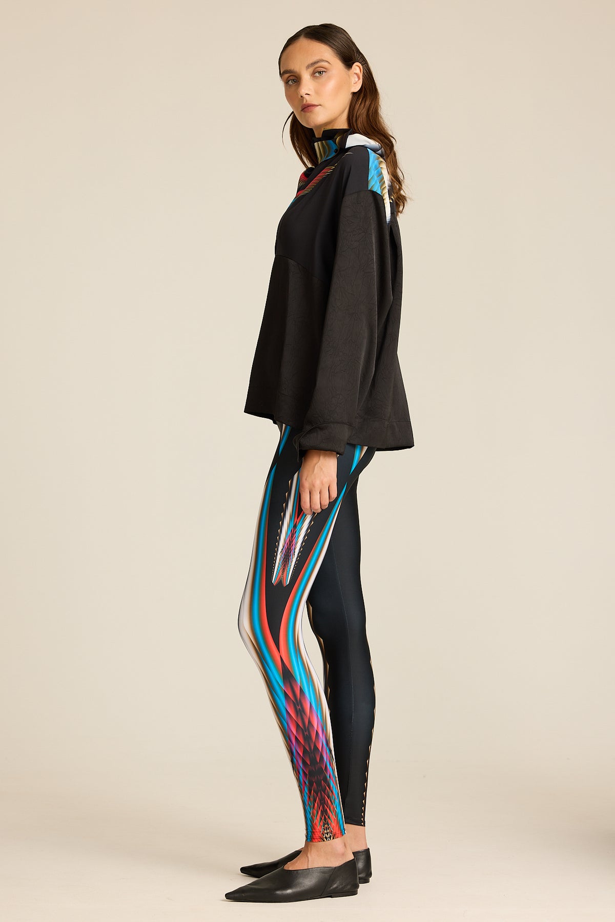 Legginsy Meteor COLORAT z autorskim printem Meteor
