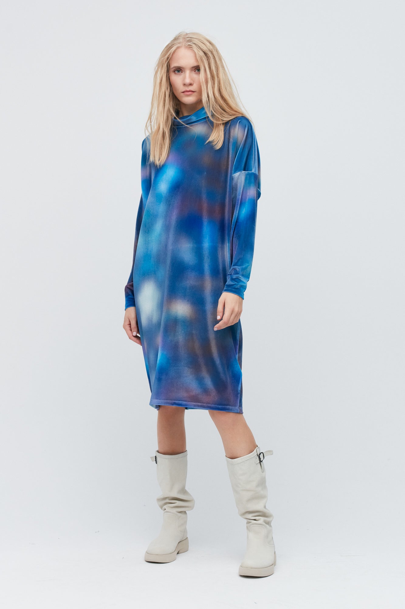 Blue Snow Leo dress