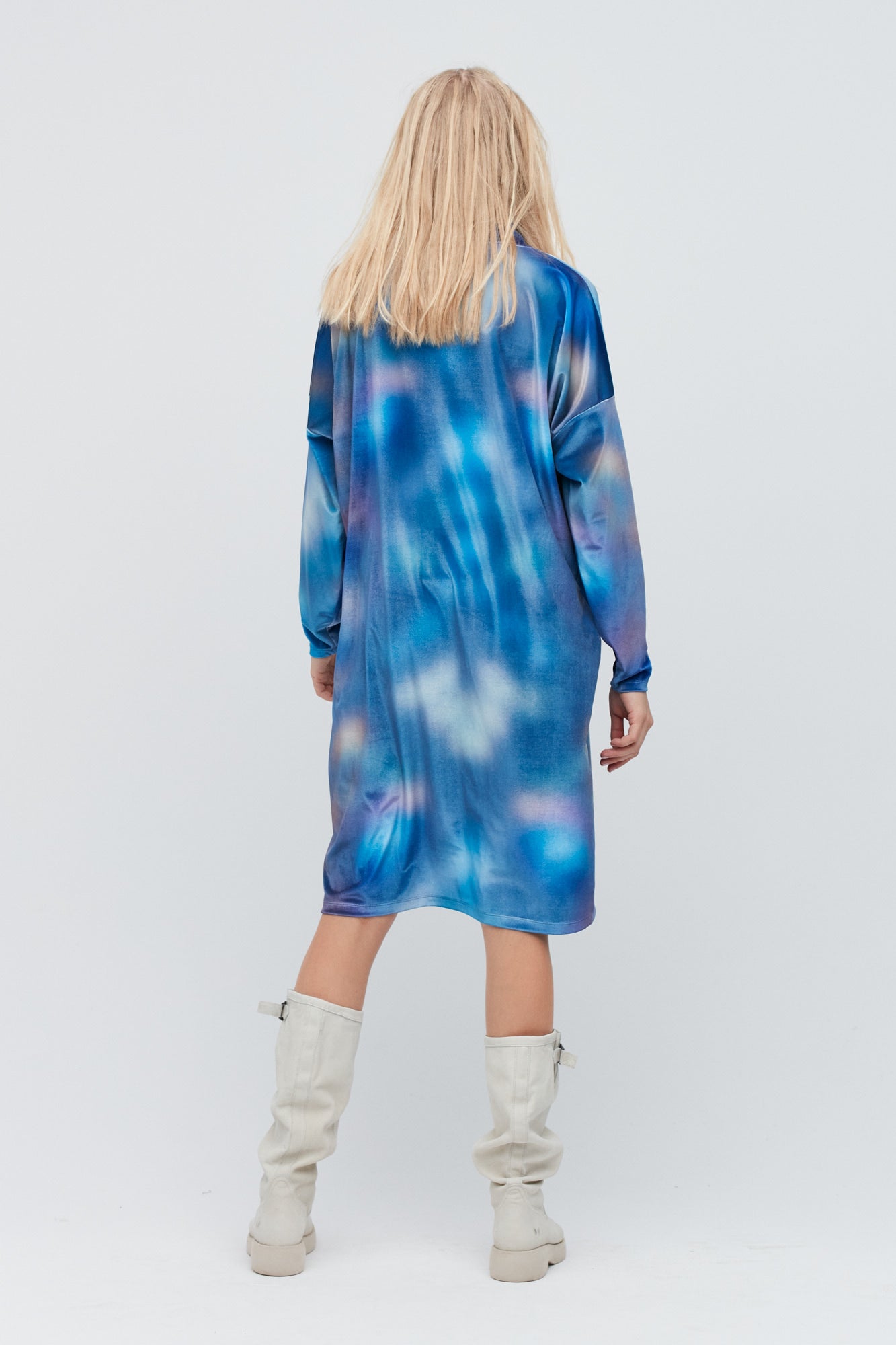 Blue Snow Leo dress