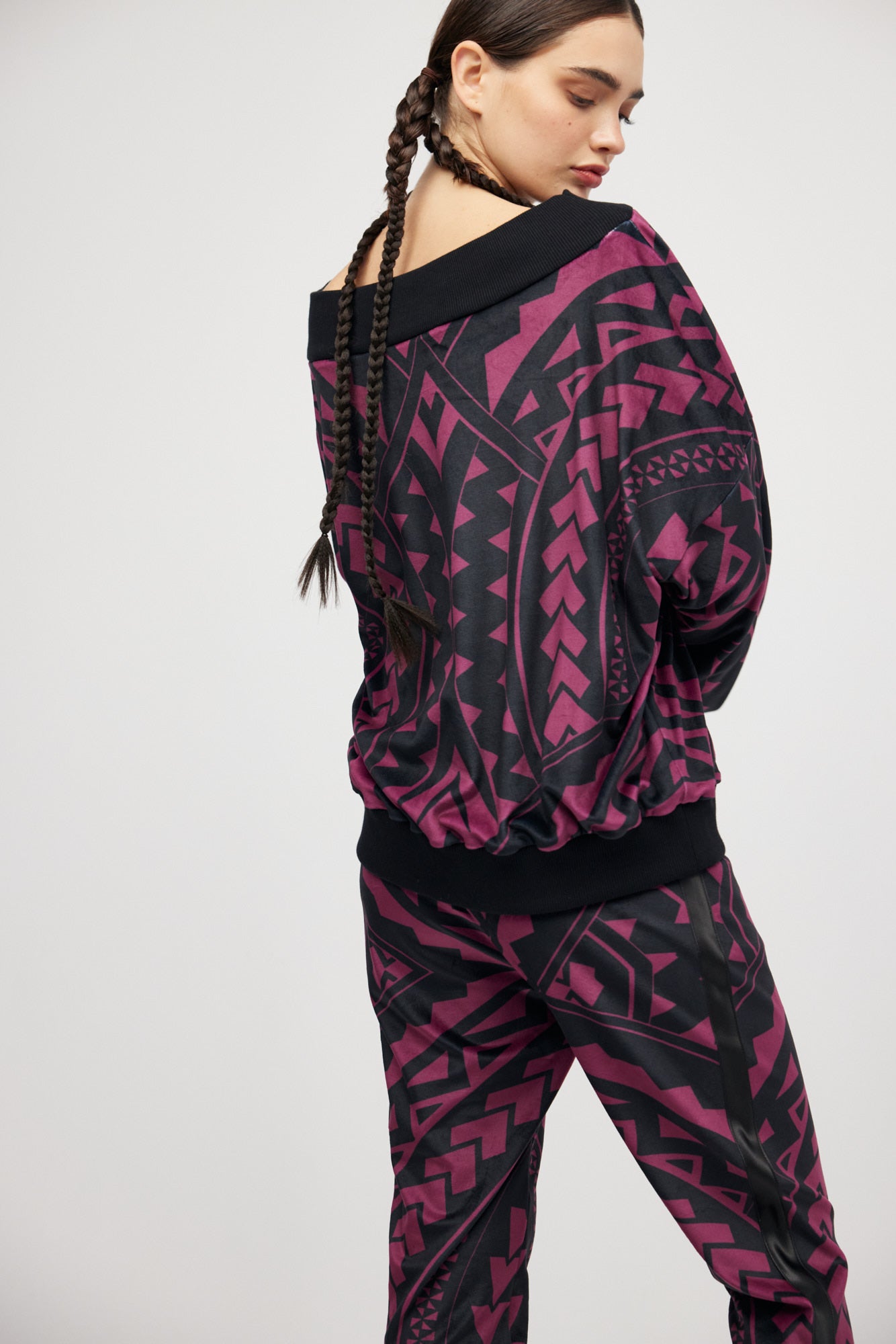 Sudadera Burdeos Maori