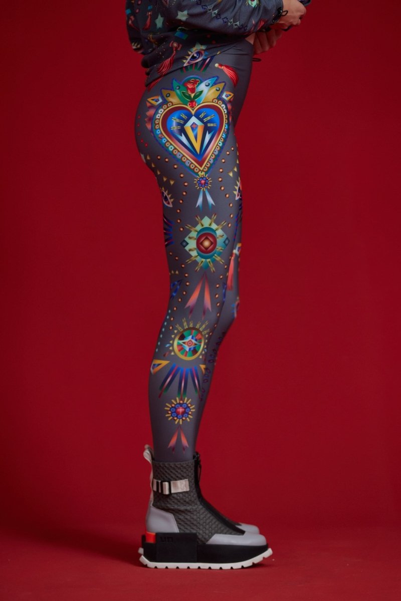 Legginsy Herz Grau