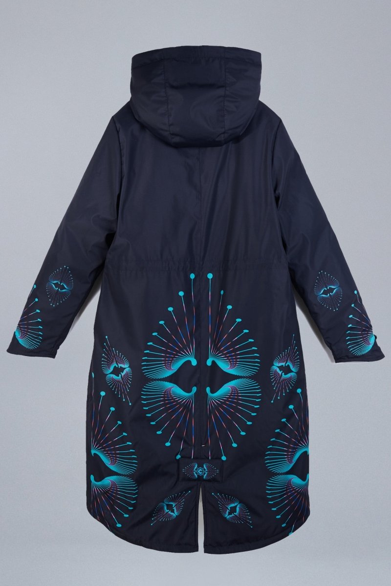 Abrigo de invierno Heart Black y bolsa gratis!