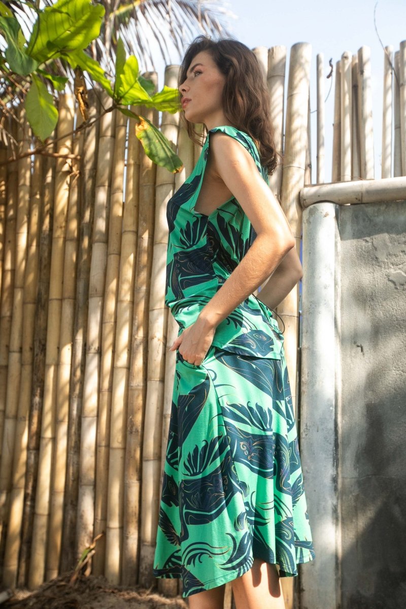 Falda Cats Green Neon