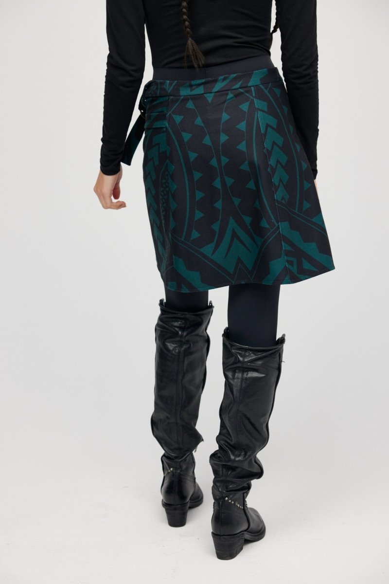 Falda Mini Verde Maori