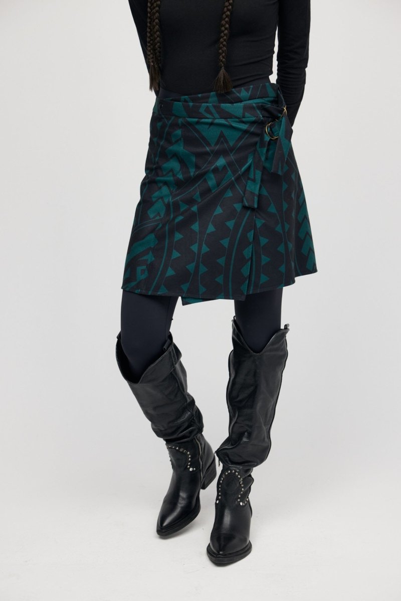 Falda Mini Verde Maori