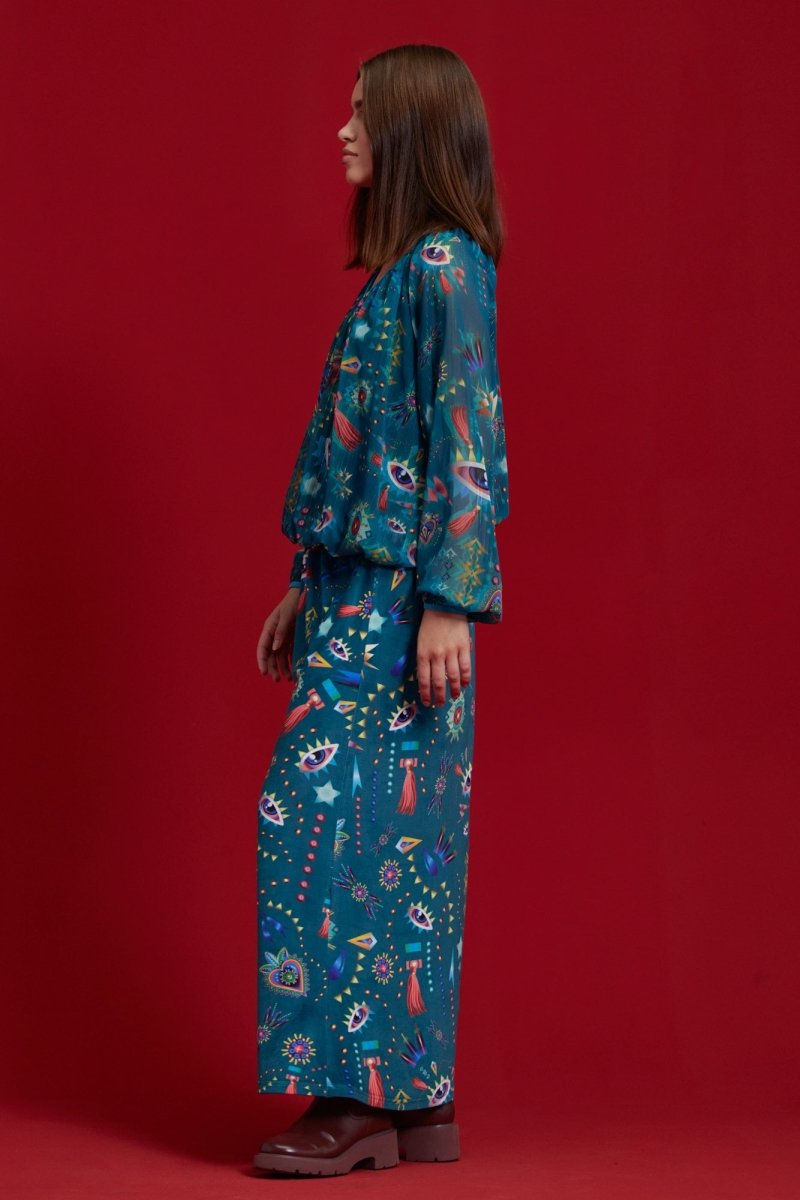 Robe Coeur Turquoise