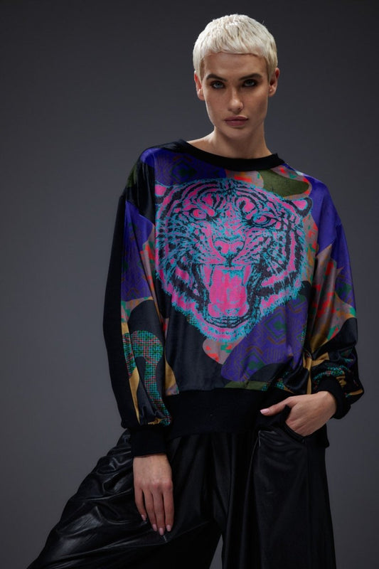 Tiger Mix Sweatshirt - colorat.eu