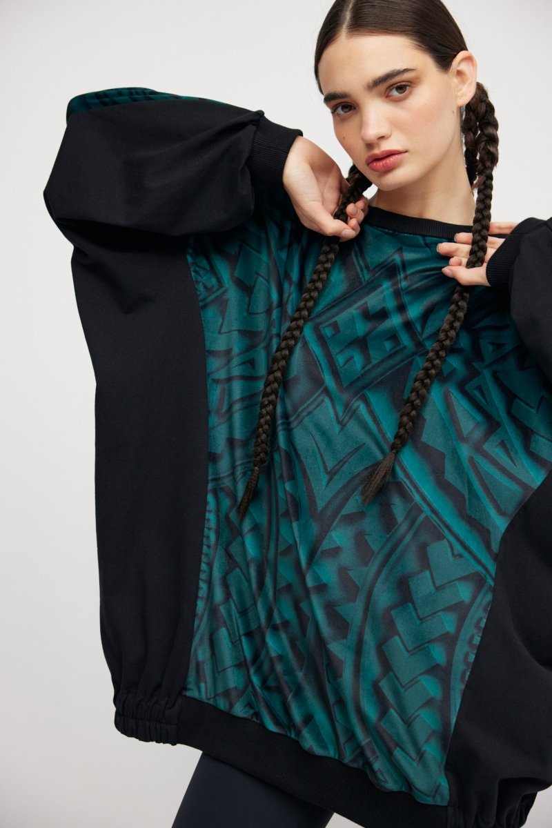 Túnica Oversize Verde Maori