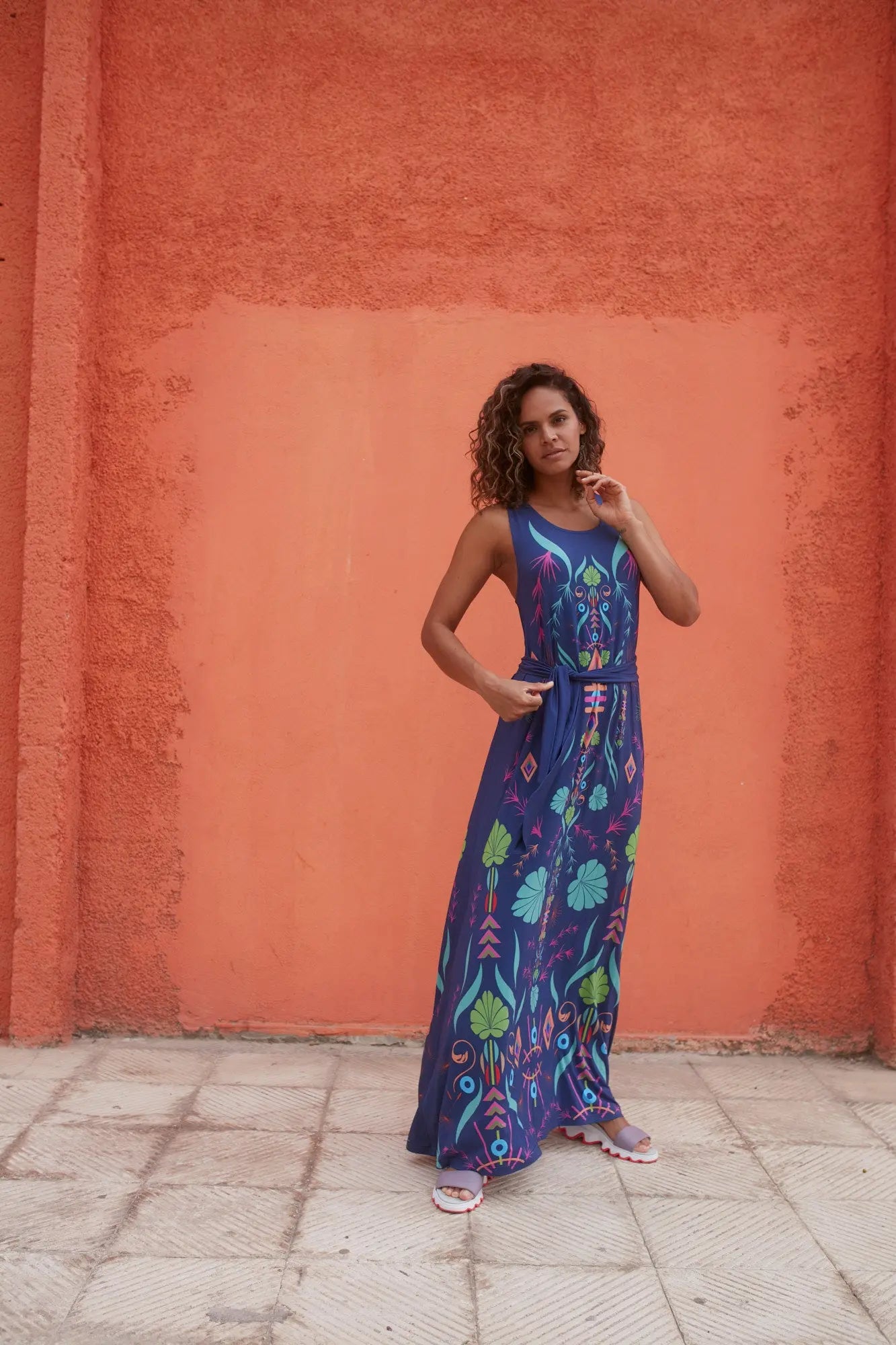 Sukienka Bouquet Maxi - COLORAT