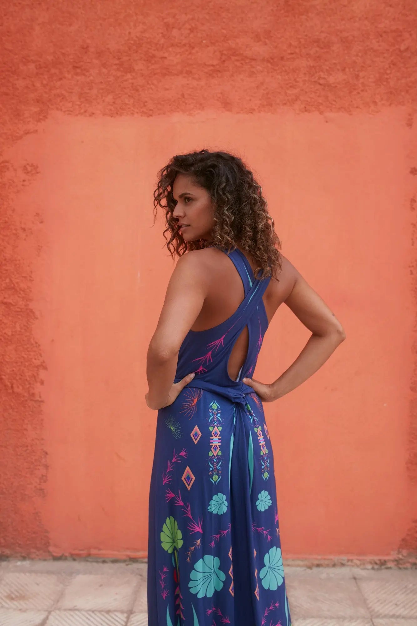 Sukienka Bouquet Maxi - COLORAT